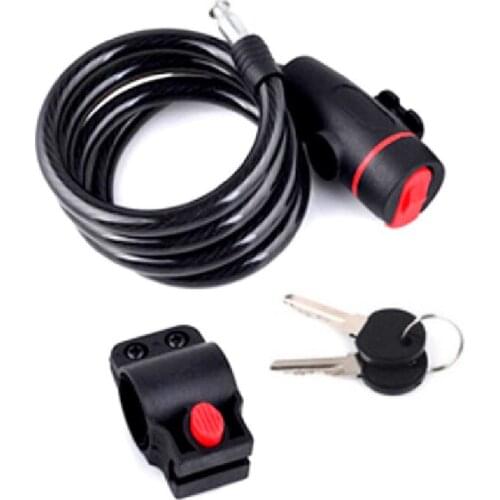 Universal Anti-Theft Bike Bicycle Lock Stainless Steel Cable Coil For Castle Motorcycle Cycle Mtb Bike Security Lock