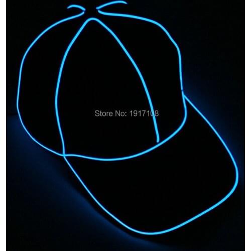 High quality 10 colors available Glow LED Bboy Hats snapbacks baseball caps hip-hop hat boy and girl for Halloween party Hats