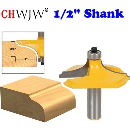 1Pc Thumbnail with Bead Table Edge Router Bit - 1/2" Shank Line knife Woodworking cutter Tenon Cutter for Woodworking Tools