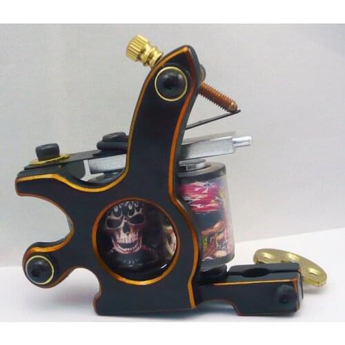 10Pcs/lot Pro Casting Iron Tattoo Machine 10 Wraps coil stainless steel Tattoos Body Art Gun Coil Machine LPC-ITM-7024-3C