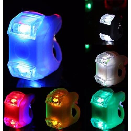 3 Mode 2 LED Bike Bicycle Cycling Head Front Light Rear LED Flash Lamp include battery Newest