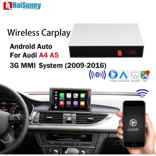 Wireless Carplay For AUDI A4 A5 2009 2013 2014 -2016 Support Retrofit MMI 3G MIB OEM Touch Screen Siri Voice Control Mirror link