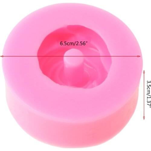 Shiny Handmade Epoxy Resin Mold Rose Flower Straws Topper Casting Silicone Mould Dropshipping