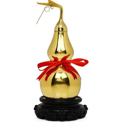 Pure Copper Gourd Ornaments Large And Small Lucky Fortune Can Open Gossip Room Furnishing Decoration To Send A Base