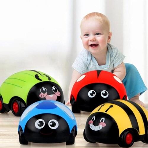 Childrens Insect Car Cartoon Insects Pull Back Car Inertia Car Toy Car Baby Puzzle Kid Car Toy Child Gift