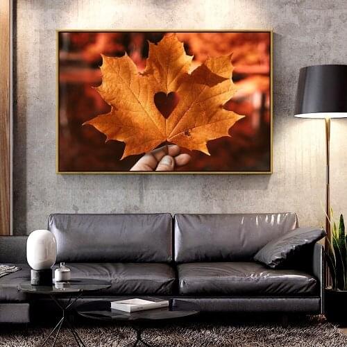 Forbeauty Oil Canvas Painting leaf_maple_autumn For Home Decoration Wall Art