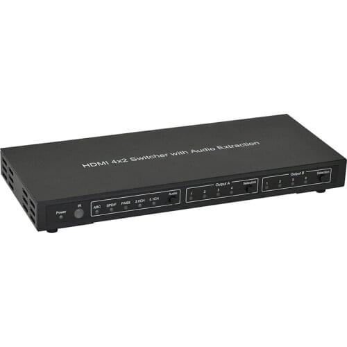 HDMI 4X2 MATRIX SWITCHER WI T H AUDIO EXTRACTION Ultra HD 4Kx2K@60Hz