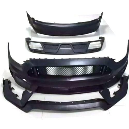 PP Body Kits Front Bumper Mesh Grill Parts Rear Diffuser Car Accessories for Ford Mustang V8 V6 GT350 Coupe 2015-2017 S Style