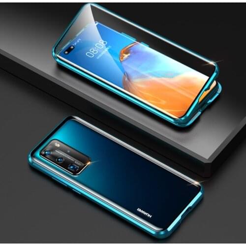 Magnetic Case For huawei p40 pro lite Mate 40 Pro P30 pro Mate 30 honor 30 pro plus Case Cover 360 Full Phone Case Coque Funda