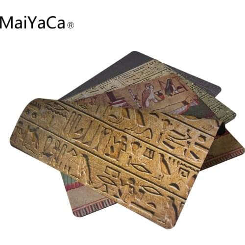 MaiYaCa Ancient Hieroglyph Best Game Custom Mousepads Rubber Pad 18*22cm and 25*29cm Mouse Mats