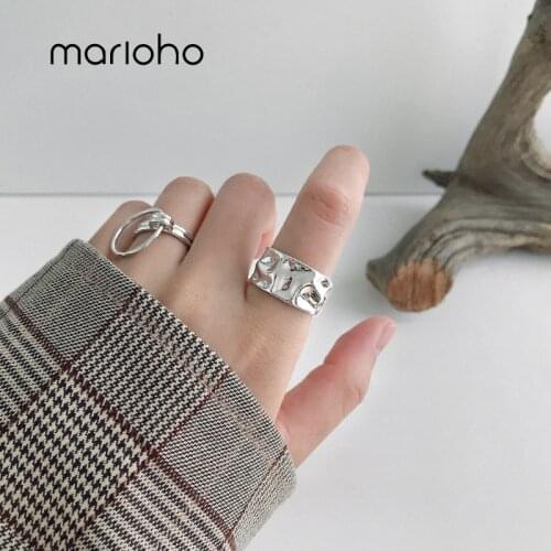 Marioho Women's Silver Rings