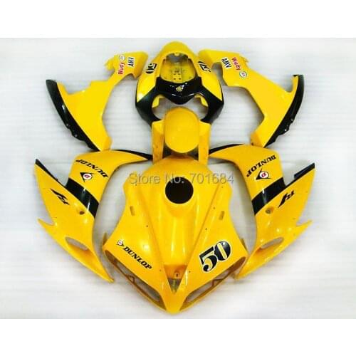 Fashion Yellow Bodywork Motorcycle Fairing Injection Mold 2004 2005 2006 For YAMAHA YZF1000 R1 04 05 06 (4) [CK814]