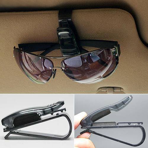 Fashion Black Auto Car Vehicle Visor Glasses Sunglasses Ticket Card Holder Clip Auto Accessories Car Supllies