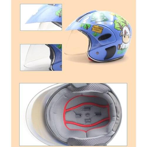Motorcycle Headpiece Boy Girl Child Half Helmet Children Safety Helmet Electric Motorbike Scooter Head Protect Supplies