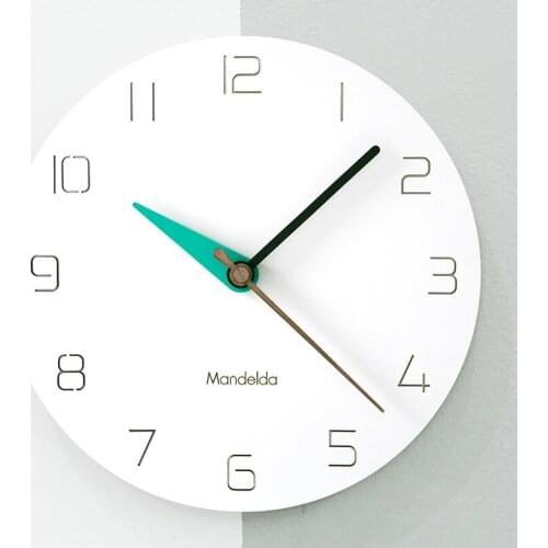 Modern Design Nordic Wall Clock Silent Digital Minimalist Luxury Wall Clock Simple Mute Living Room Wandklok Home Decor AD50WC