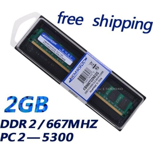 KEMBONA free shipping best sell pc longdimm desktop ddr2 2gb 667mhz pc5300 4bits only compatible with for A-M-D motherboard