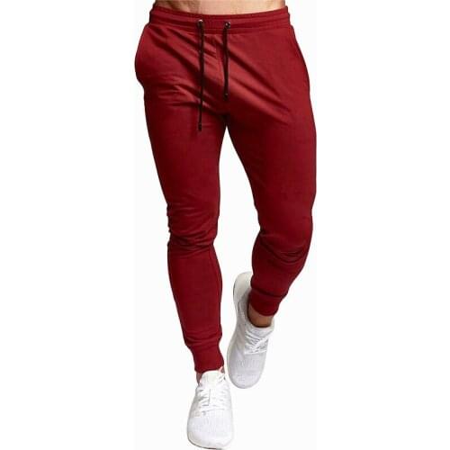 Autumn Super Large Fitness Training Trousers Mens Solid Color Sports Casual Pants Mens Running Jogging Wide-Leg Sports Pants