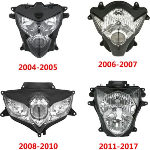 Motorcycle Front Headlight HeadLamp Assembly For Suzuki GSXR600 GSXR750 04-05 06-07 08-10 11-17