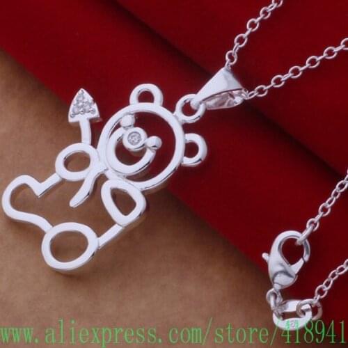 Silver Plated Necklace Silver Plated fashion jewelry pendant /byhakpoa bfaajwha AN713
