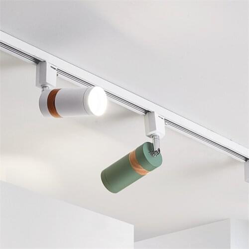 Nordic Unique LED Ceiling Lamps For Living Room Bedroom Apartment Track Light Creative Contracted Can Moved And Rotated Adjust