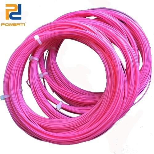 POWERTI 10pcs/lot- Wholesale Pink 0.70mm String Badminton Racket String Sport Outdoor Racquet Training String 10m Badminton Line