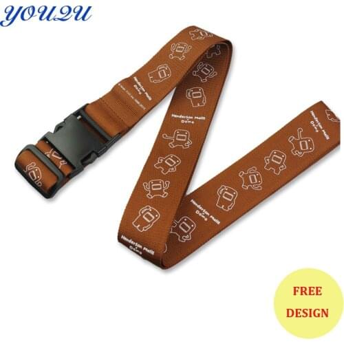 Practical luggage lanyards adjustable luggage straps printing luggage straps lowest price+escrow accepted