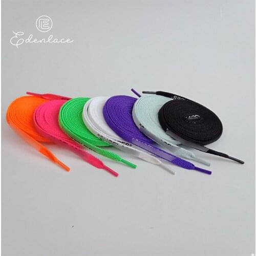 Rubber Printed SHOELACES Silicone Printing Shoelaces Flat Double-sides Print Bootlace For Sneaker Fashionable Design Hoodies