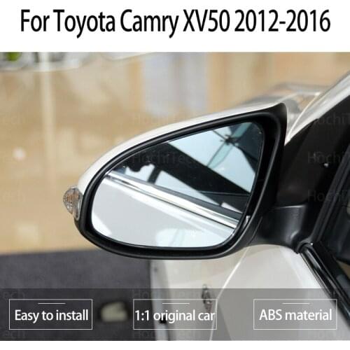 Wide Angle Left & Right Rearview Replacement Side View Wing Mirror Glass for Toyota Camry XV50 2012-2016