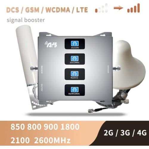 Signal Booster 2G 3G 4G Cellular Signal Amplifier 4G Cellular Amplifier LTE Band20 800 900 1800 2100 2600 Mobile Repeater Set