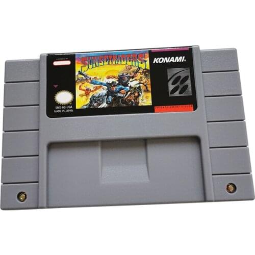 Sunset Riders with box 16-bit game cartridge USA Version