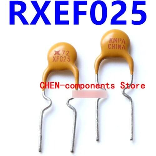 10PCS RXEF025 Self recovery fuse 0.25A 72V straight Insert