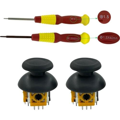 2PCS 3D Analog Joystick Sensor Module Potentiometer Thumb Stick for PS4/Slim/Pro Controller Repair Parts