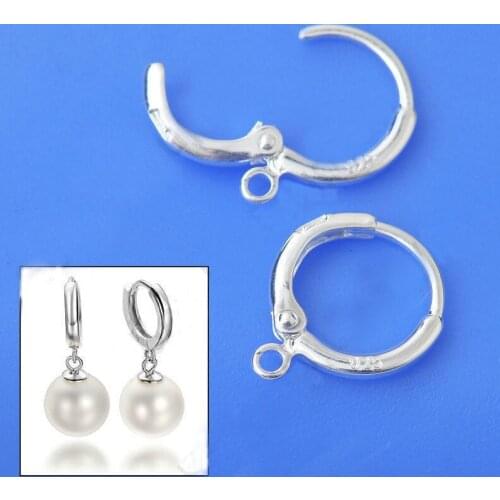 50pcs bulk wholesale 925 sterling silver New DIY Earwires Jewelry Findings for Earrings Make