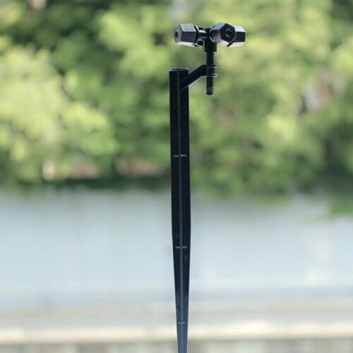 50pcs/pack 22cm Length Spike With Fogger Cross Misting Micro Nozzle Garden Micro Drip Irrigation Watering Sprinkler M153
