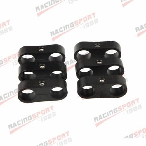 6PCS -6AN AN6 AN-6 6AN 13.5mm Billet Fuel Hose Separator Fittings Adapter