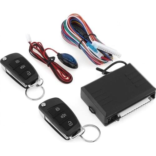 8.8 x 6 x 2.1cm 6V-12V Car Alarm System Vehicle Keyless Entry System with Remote Control & Door Lock Automatically for Toyota