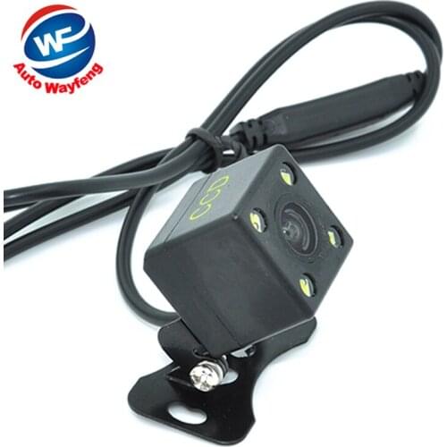 Free Shipping,Waterproof 4 LED Night Car CCD Rear View Camera Parking Assistance Camera For Android DVD Monitor