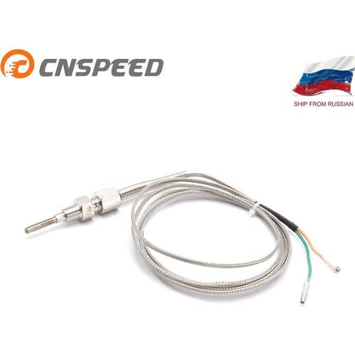 CNSPEED 2M EGT Sensor K Type Thermocouple Probe Exhaust Gas Temperature Sensor Threads Exhaust Temp BS Temp sensor YC100209