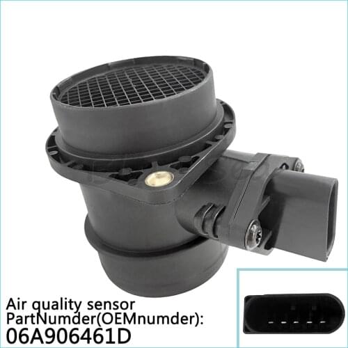 06A906461D Air Mass Flow Sensor For Volkswagen Golf Jetta Passat Audi Ach 8D2 B5 Az 8L1 Soot ZB 5 PASSAT