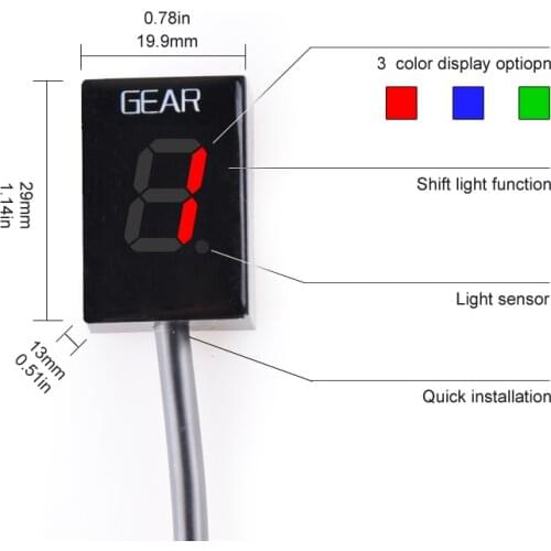 For Suzuki VL1500 Intruder 1998 1999 2000 2001 2002 2003 - 2004 Motorcycle LCD 6 Speed 1-6 Level Gear Indicator Digital Meter