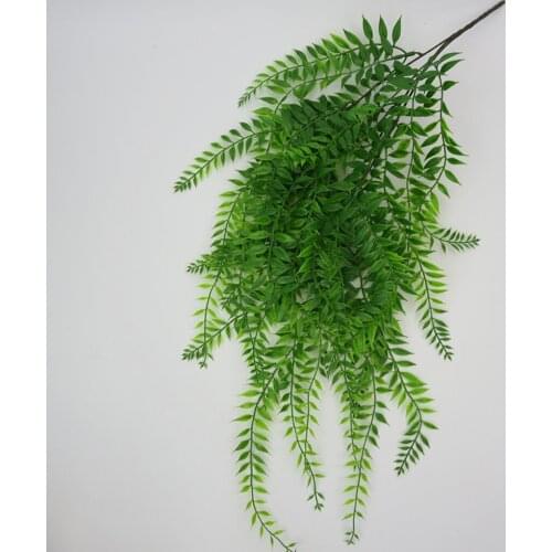 60cm Artificial Green Bush Evergreen Willow Plant Tree Decor Hanging Basket
