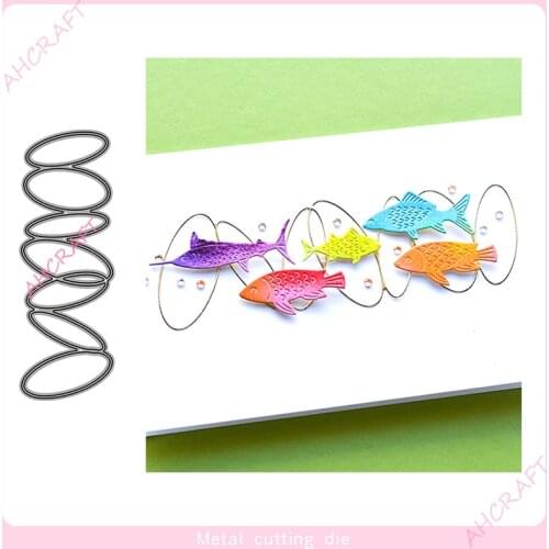 Circle Buckle Metal Cutting Dies for DIY Scrapbooking Photo Album Decorative Embossing PaperCard Crafts Die 2021