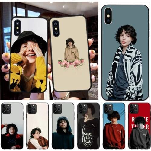 PENGHUWAN Finn Wolfhard Stranger Things Soft black Phone Case for iPhone 11 pro XS MAX 8 7 6 6S Plus X 5S SE XR case