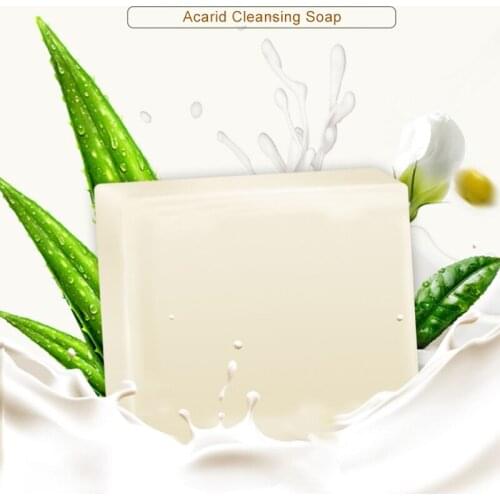 Goat Milk Soap Silk Protein Soap Remove Mites Tender White Handmade For Face Body Care FRE-Drop