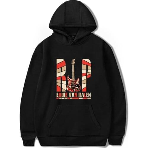 2020 New Arrival Eddie Van Halen Fashion Hoodies Men Women Long Sleeve Hooded Sweatshirts Casual Autumn Streetwear Clothes