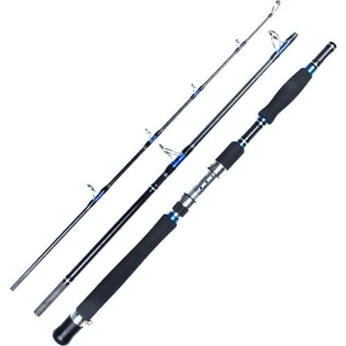 40%HOT 1.8/2.1m Portable 3 Section Carbon Telescopic Fishing Rod Pole Fish Tackle Tool