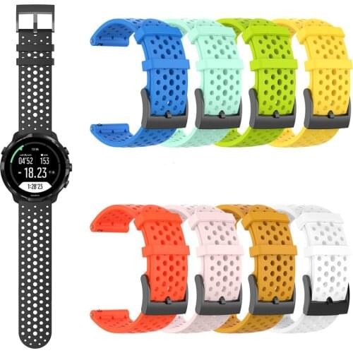24mm Silicone Sport Band For Suunto 7 smart watch Wrist Strap Watchband For Suunto 9 9 Baro D5 Replaceable Accessories Bracelet