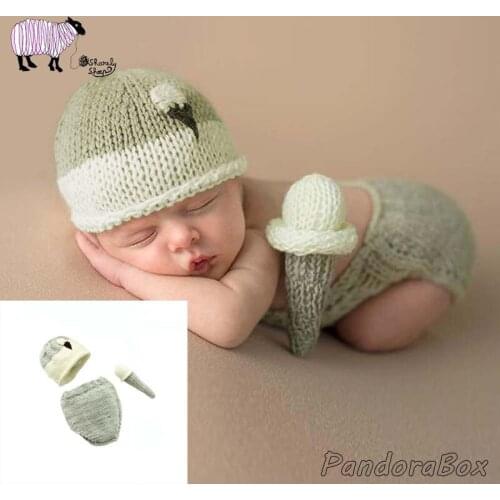 Newborn Photography Prop Baby Boy Girl Photo Shoot Doll Hat Outfits Set Infant fotoshooting Accessories Baby Shower Gift Clothes