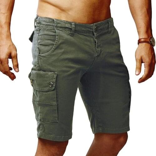 New Mens Running Shorts Men Multi-Pockets Quick Dry GYM Sport Shorts Fitness Jogging Workout Shorts Men Sports Short Pants 2021