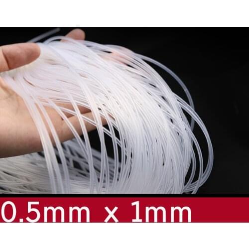 5 meters 0.5x1 Silicone Hose ID 0.5mm OD 1mm Food Grade Non-toxic Flexible Plumbing Hoses Drink Water Milk Rubber Tube Soft Pipe
